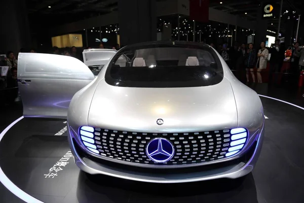 Una Concept Car 015 Luxury Motion Mercedes Benz Mostra Durante — Foto Stock