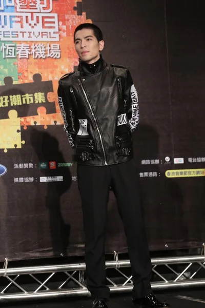 Taiwanese Singer Jam Hsiao Attends Press Conference 2015 Kenting Music — Stock Photo, Image