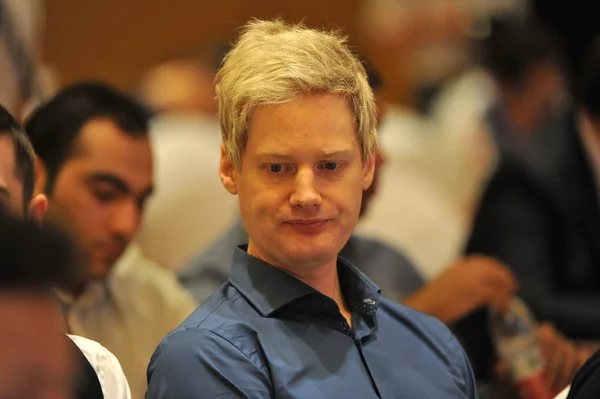 Neil Robertson Polska Uczestniczy Konferencji Prasowej 2015 Snooker World Cup — Zdjęcie stockowe