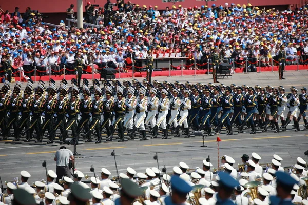 Guardias Honor Del Epl Ejército Popular Liberación China Marchan Más — Foto de Stock