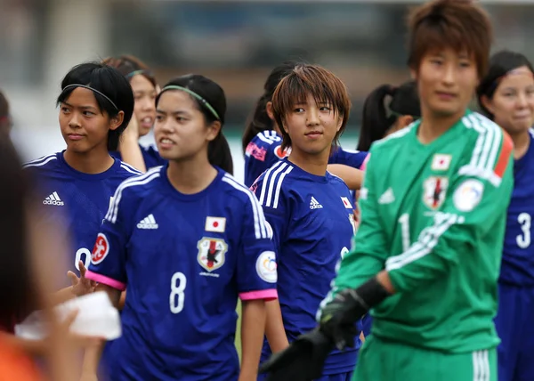 Japon Oyuncu Hazırlamak Için Afc Kadın Şampiyonası 2015 Yılında Güney — Stok fotoğraf