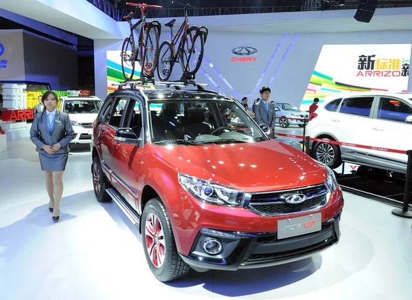 Chery Tiggo Est Exposé Lors 16E Salon International Industrie Automobile — Photo