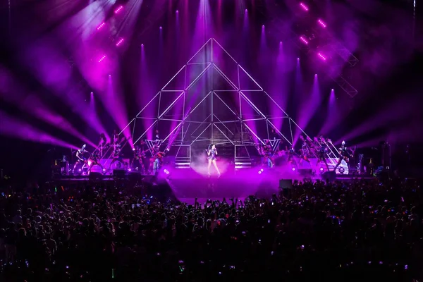 Amerikaans Zangeres Katy Perry Presteert Macau Concert Van Haar Prismatic — Stockfoto