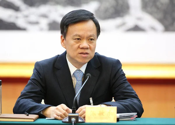 Chen Miner Guizhou Guvernör Deltar Panel Diskussion Andra Sessionen Den — Stockfoto