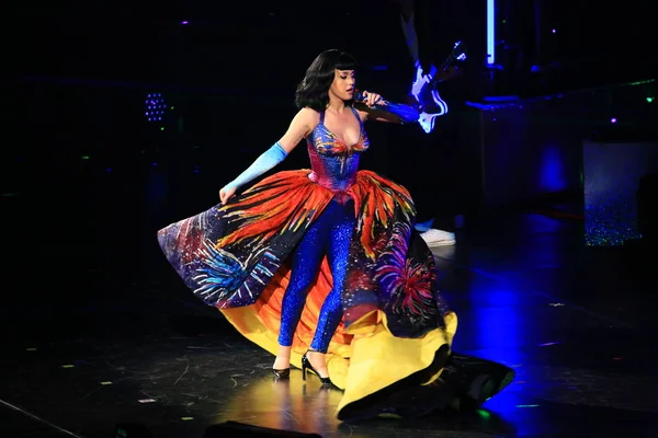 Cantante Estadounidense Katy Perry Actúa Concierto Shanghai Prismatic World Tour — Foto de Stock