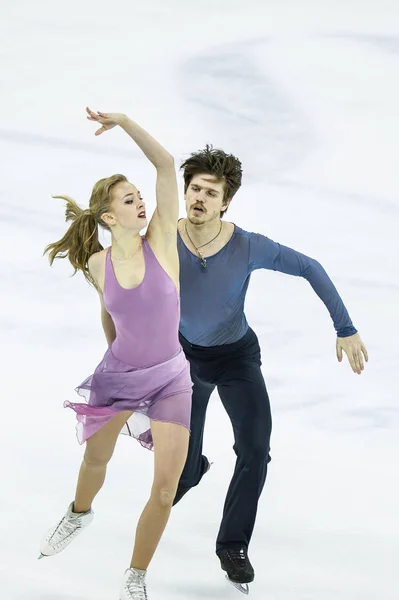 Alexandra Stepanova Ivan Bukin Van Rusland Voeren Tijdens Ice Dance — Stockfoto