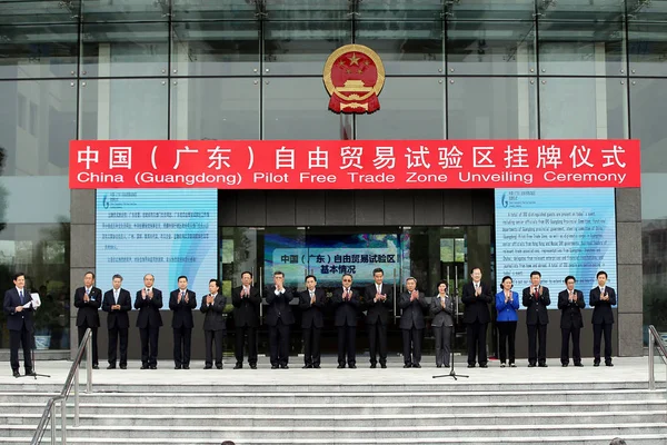 Chunhua Noveno Derecha Secretario Del Comité Provincial Guangdong Del Partido — Foto de Stock
