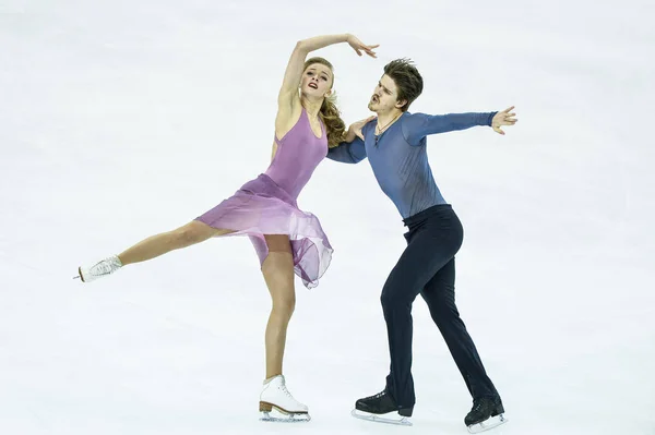 Alexandra Stepanova Ivan Bukin Van Rusland Voeren Tijdens Ice Dance — Stockfoto