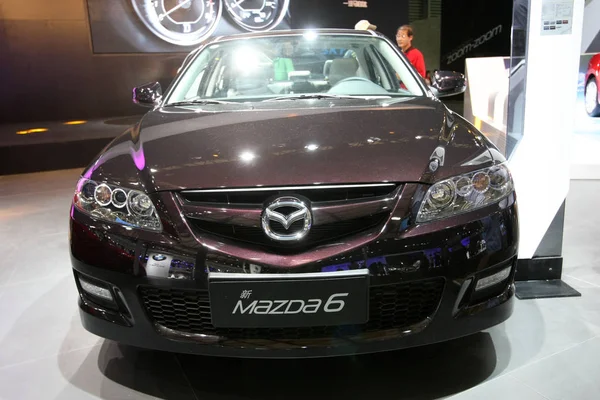 Mazda Wird Während Der Pudong Internationalen Automobilausstellung 2014 Shanghai China — Stockfoto