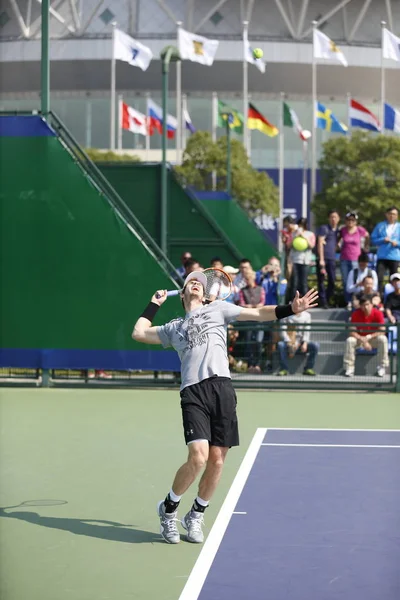 Andy Murray Storbritannien Tar Del Träningen För 2015 Shanghai Rolex — Stockfoto