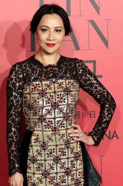 Hong Kong Actress Carina Lau Poses Dolce Gabbana Celebration Party — Stock Photo, Image