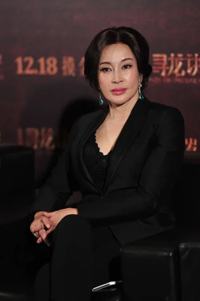 Китайская Актриса Сяоцин Время Интервью Перед Премьерой Своего Нового Фильма — стоковое фото