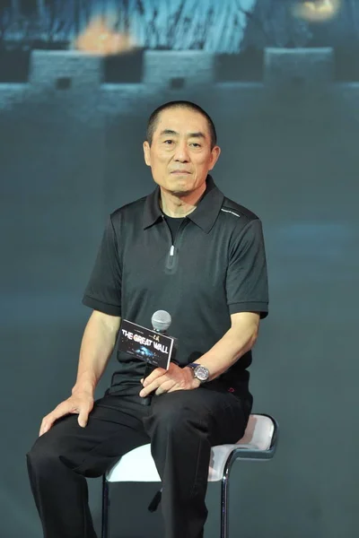 Actorul Chinez Zhang Yimou Participă Conferință Presă Pentru Noul Său — Fotografie, imagine de stoc