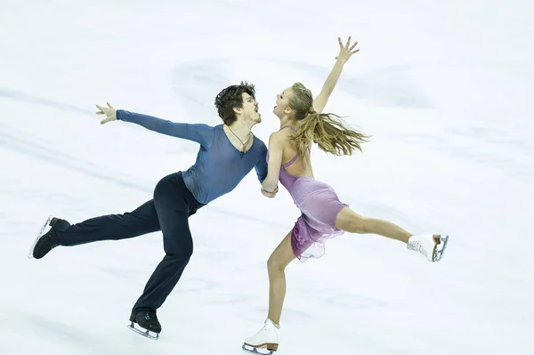 Alexandra Stepanova Ivan Bukin Van Rusland Voeren Tijdens Ice Dance — Stockfoto