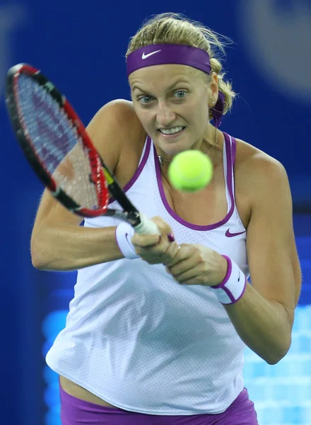 Petra Kvitova Czech Republic Returns Shot Daria Gavrilova Russia Second — Stock Photo, Image