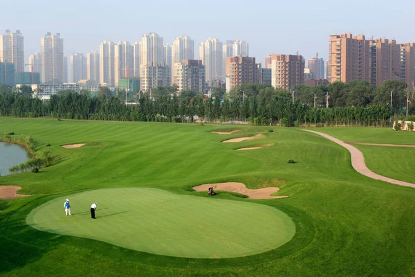 File View Golf Course Shenyang City Northeast Chinas Liaoning Province — Stock Photo, Image