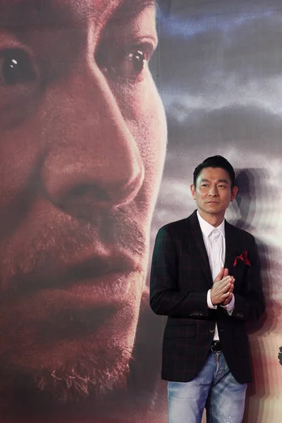 Hong Kong Singer Actor Andy Lau Poses Premiere His New — Stock Photo, Image