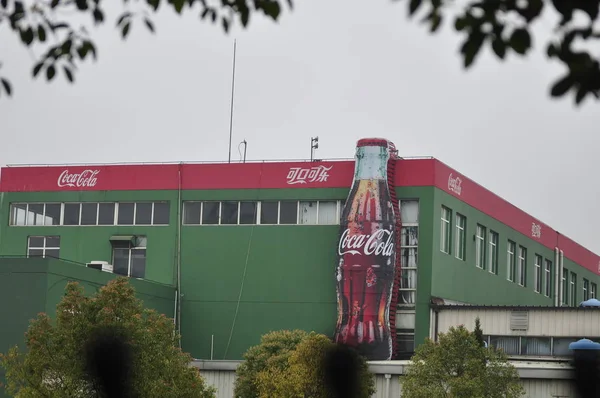 Uitzicht Een Fabriek Van Coca Cola Nanjing City Oost China — Stockfoto