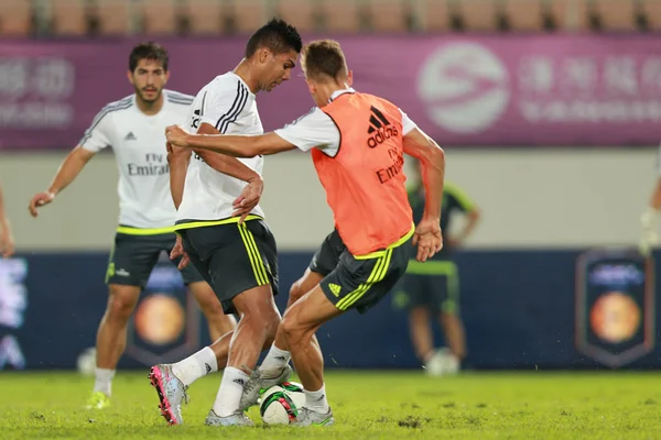 Spieler Von Real Madrid Nehmen Juli 2015 Einer Trainingseinheit Der — Stockfoto