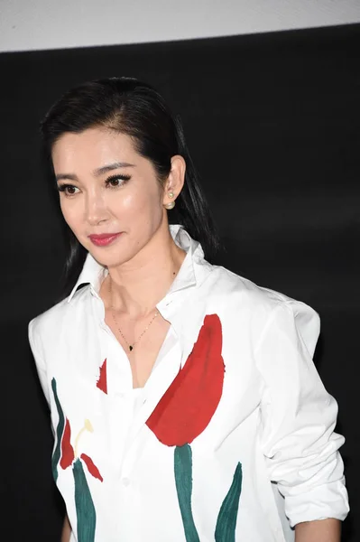 Chińska Aktorka Bingbing Pozuje Spotkanie Fan Jej Nowy Film Zhongkui — Zdjęcie stockowe