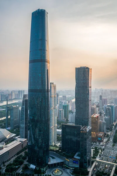 File Skyline Skyscrapers High Rise Buildings Guangzhou City South China — Stock Photo, Image