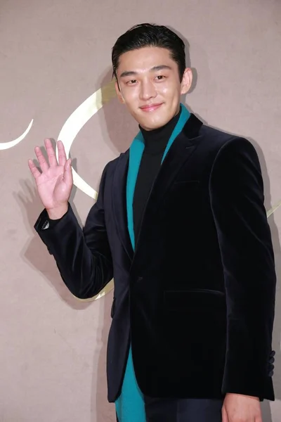 Actor Surcoreano Yoo También Conocido Como Eom Hong Sik Llega — Foto de Stock