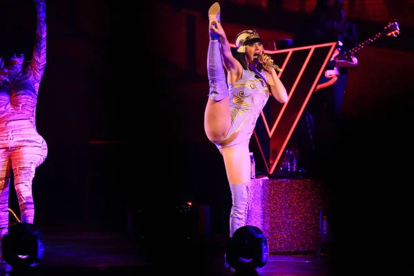 Amerikanische Sängerin Katy Perry Tritt Beim Shanghai Konzert Ihrer Prismatic — Stockfoto