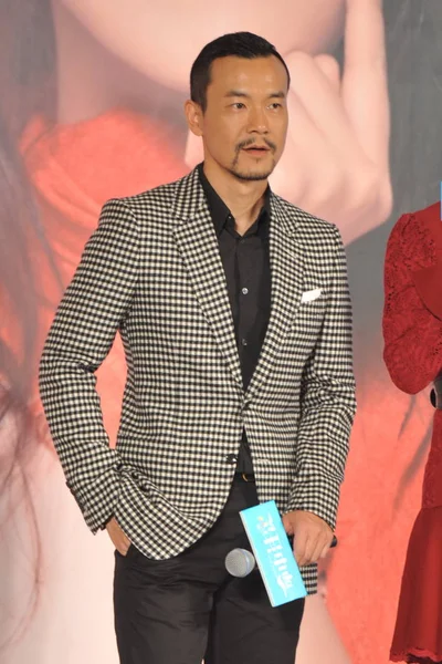 中国俳優遼ファン ポーズ彼の映画 北京での記者会見で 2015 — ストック写真