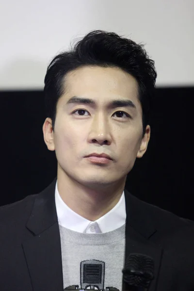 South Korean Actor Song Seung Heon Attends Fan Meeting Promote — Stock Photo, Image