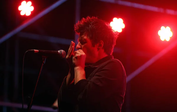 Der Französische Singer Songwriter Charles Pasi Tritt Beim Festival Shanghai — Stockfoto