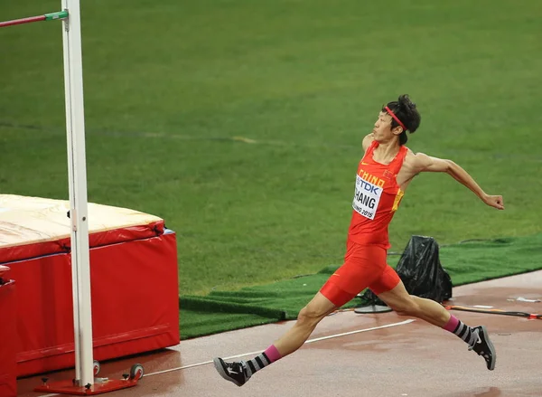 Zhang Guowei China Compite Final Salto Alto Masculino Durante Campeonato —  Fotos de Stock