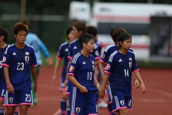 Jugadoras Japón Son Fotografiadas Partido Fútbol Durante Campeonato Femenino Sub —  Fotos de Stock