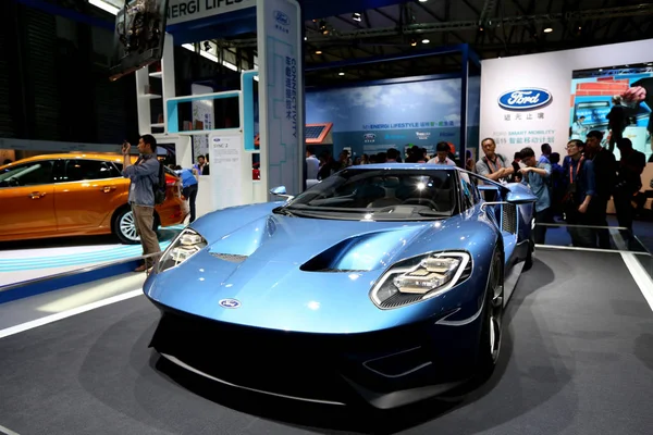 Carro Ford Está Exibição Durante International Consumer Electronics Show Ásia — Fotografia de Stock