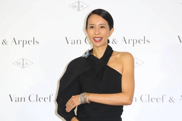 Cantora Atriz Hong Kong Karen Mok Posa Durante Exposição Jóias — Fotografia de Stock