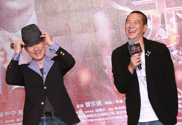 Hong Kong Sänger Und Schauspieler Jacky Cheung Links Und Nick — Stockfoto