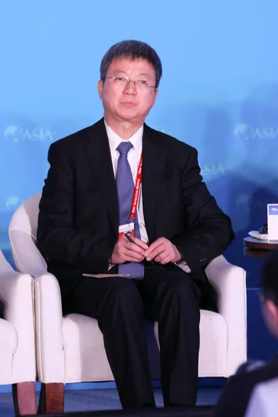 Zhu Min Deputy Managing Director International Monetary Fund Imf Attends — 图库照片