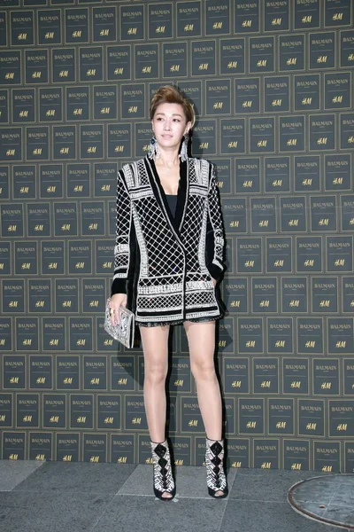 South Korean Actress Bong Jung Arrives Preview Party Balmain Collection — Stock Photo, Image