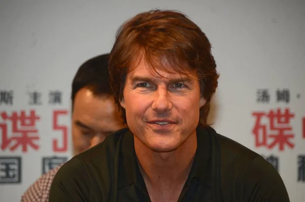Amerykanin Aktor Tom Cruise Uczęszcza Premiera Jego Filmu Misja Niemożliwe — Zdjęcie stockowe