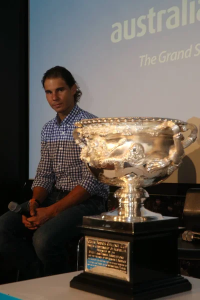 Rafael Nadal Estrella Del Tenis Español Asiste Desayuno Shanghái China — Foto de Stock