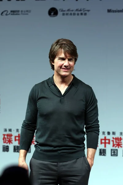 Amerykanin Aktor Tom Cruise Pozuje Imprezie Premiera Jego Nowego Filmu — Zdjęcie stockowe
