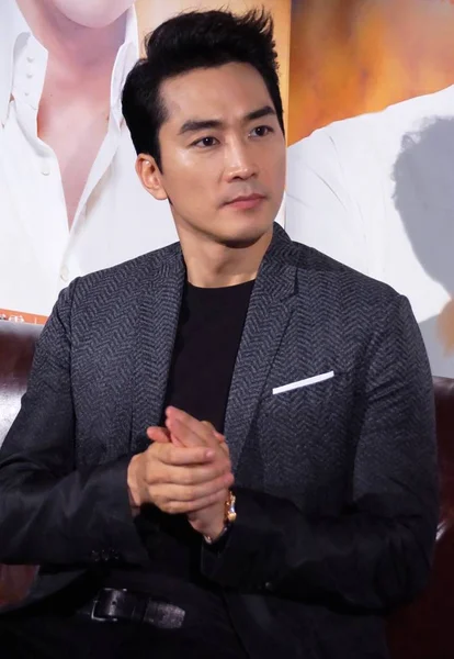 South Korean Actor Song Seung Heon Attends Fan Meeting Promote — Stock Photo, Image