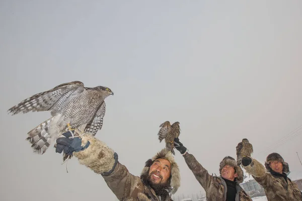 Ying Tun Falcon Yılında Köy Kuzeydoğu Çin Jilin Province Ocak — Stok fotoğraf