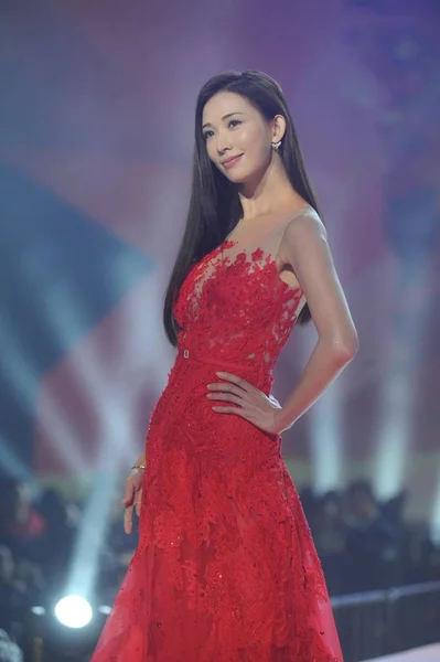 Modelo Actriz Taiwanesa Lin Chi Ling Asiste Concierto Estrellas Del — Foto de Stock