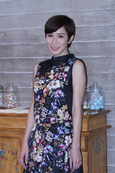 Actrice Hongkongaise Charmaine Sheh Pose Lors Une Conférence Presse Pour — Photo