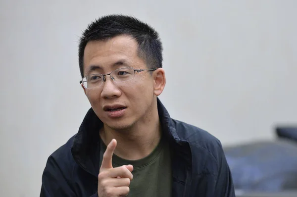 Zhang Yiming Fundador Ceo Toutiao Una Aplicación China Noticias Personalizadas — Foto de Stock