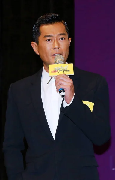 2015年3月23日 香港演员顾国荣在中国香港第39届香港国际电影节上为他的新片 举行首映式 — 图库照片