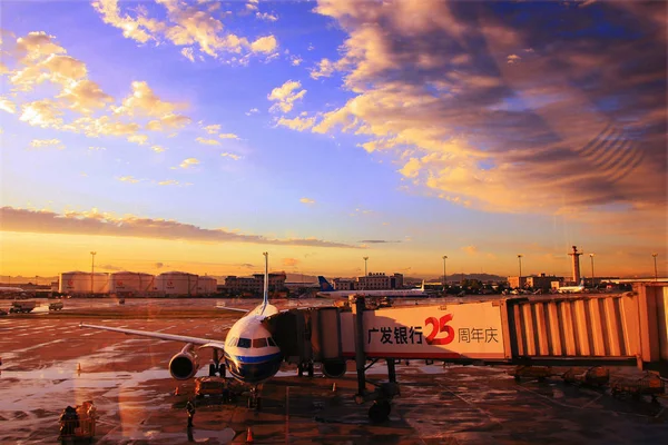 Blick Auf Das Terminal Des Internationalen Flughafens Peking China Juni — Stockfoto