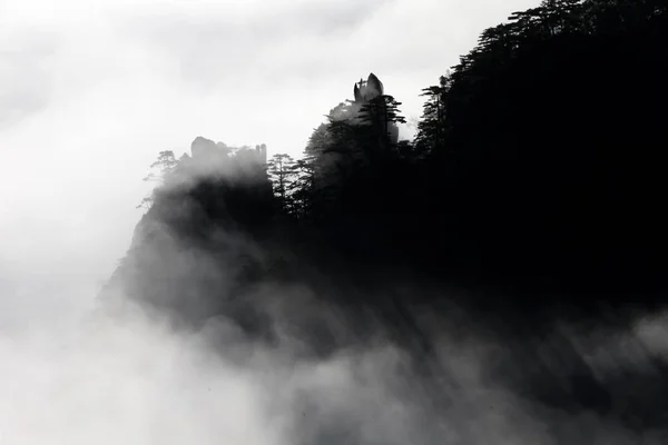 Paisaje Del Mar Nubes Montaña Huangshan Lugar Escénico Ciudad Huangshan — Foto de Stock