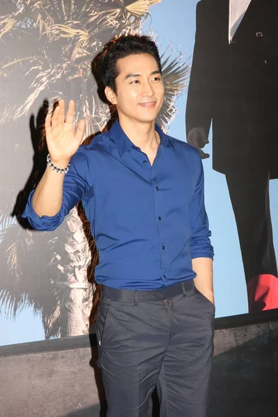 Actor Surcoreano Song Seung Heon Ondea Ceremonia Apertura Nueva Tienda — Foto de Stock
