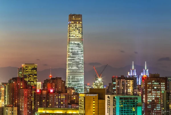Visa China World Trade Center Tower Iii Högsta Och Andra — Stockfoto
